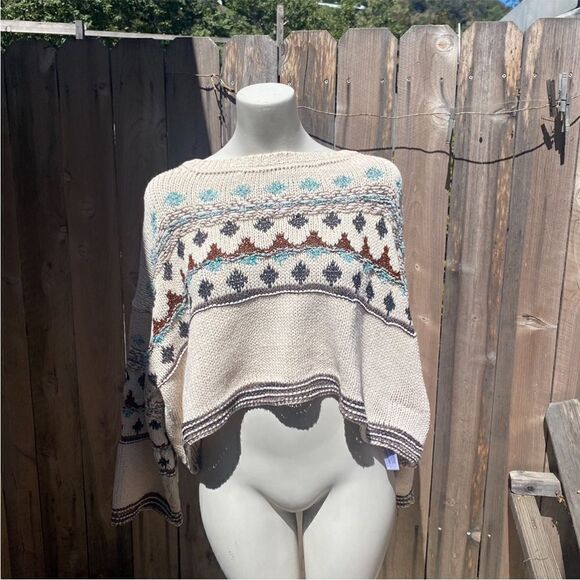 ZARA Jacquard Sweater Made with Italian Yarn size medium - Picture 2 of 10